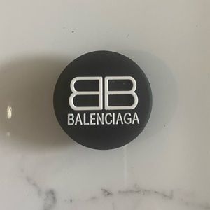 Black designer crocs charms